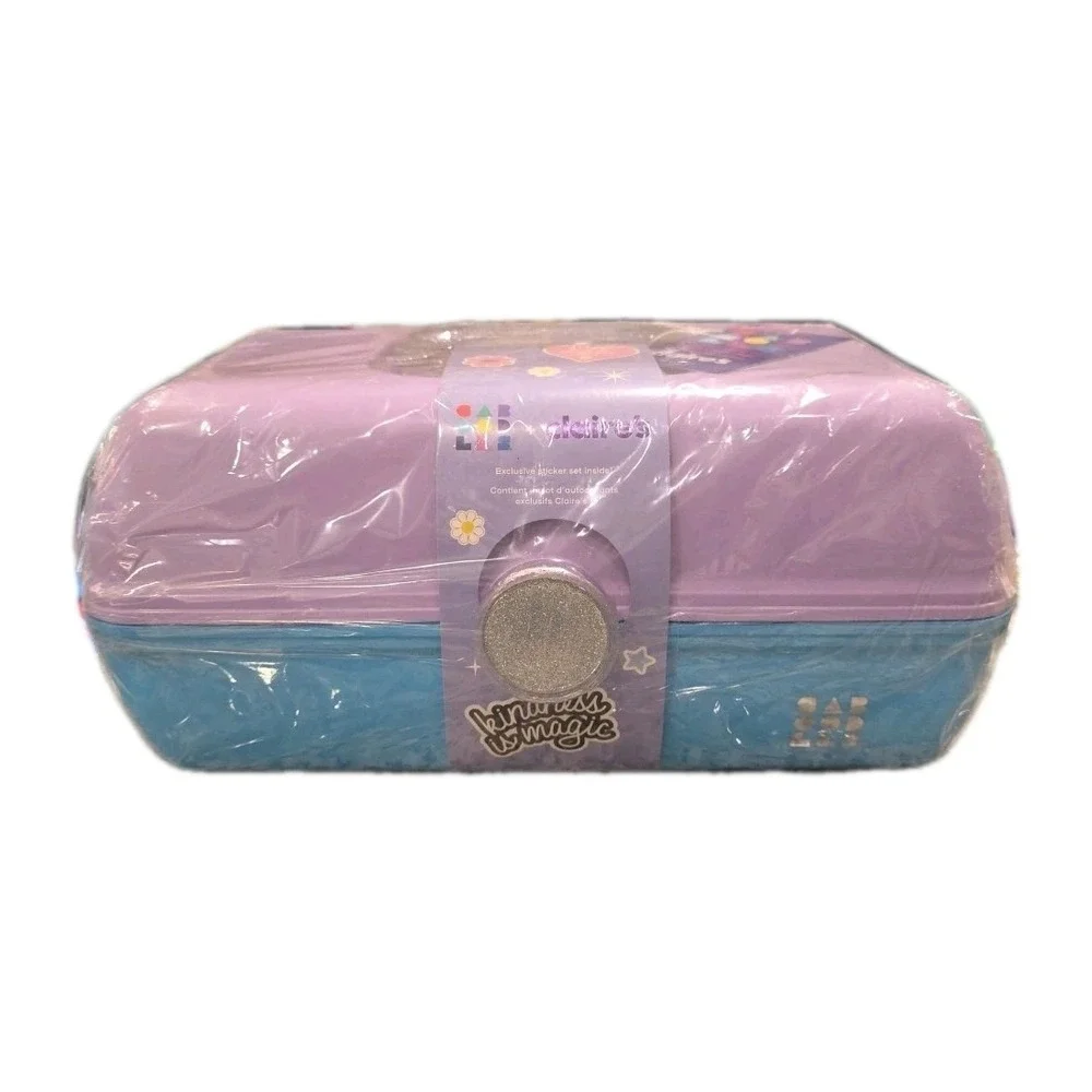NEW Claire's Caboodles On The Go Girl Makeup‎ Organizer Case Seafoam Lavender